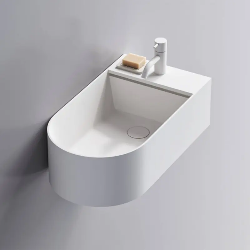 Tvättställ Copenhagen Bath Kanal Solid Surface 610 mm Populärt val