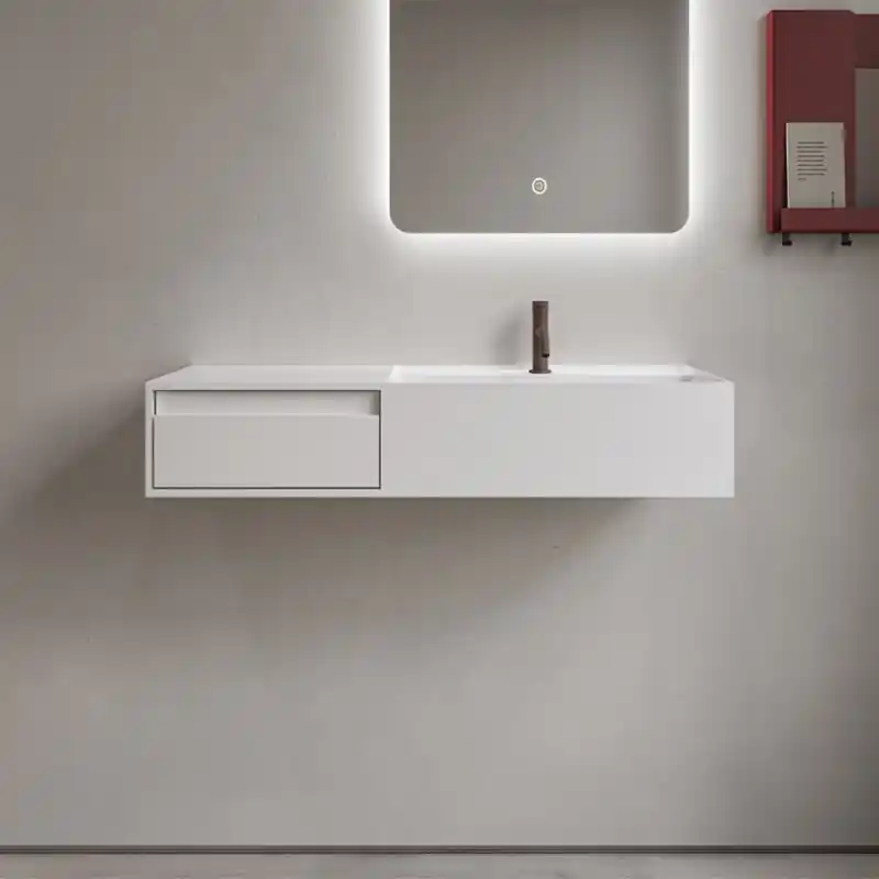 Tvättställsskåp Copenhagen Bath Modul 80 Solid Surface Snabb leverans