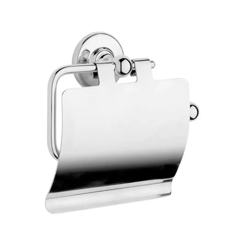 Nyhet Toalettpappershållare Samuel Heath N4337-C med Lock Krom