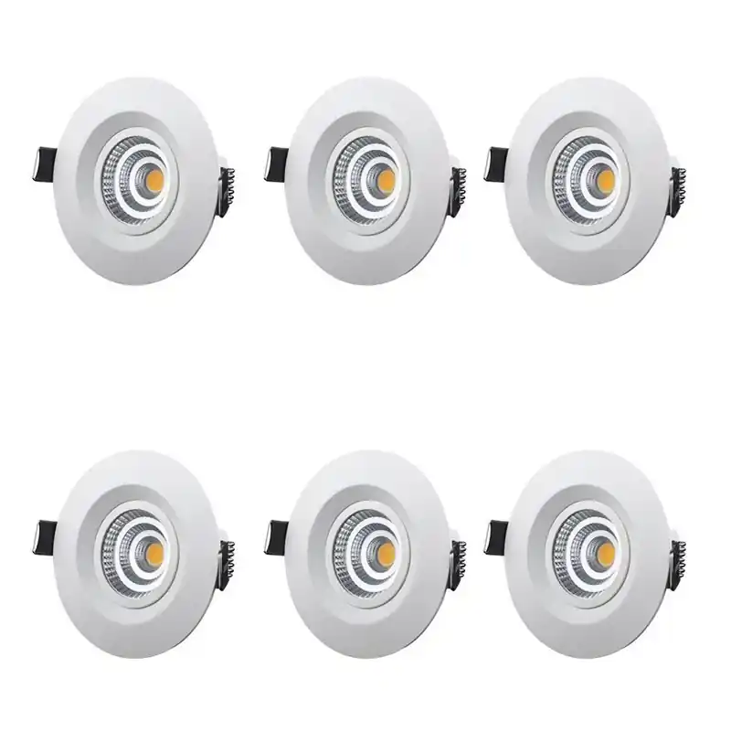 Köp nu Downlight Designlight M-Penny MP-306MW 7,4W IP44 3000 K Vit 6-pack