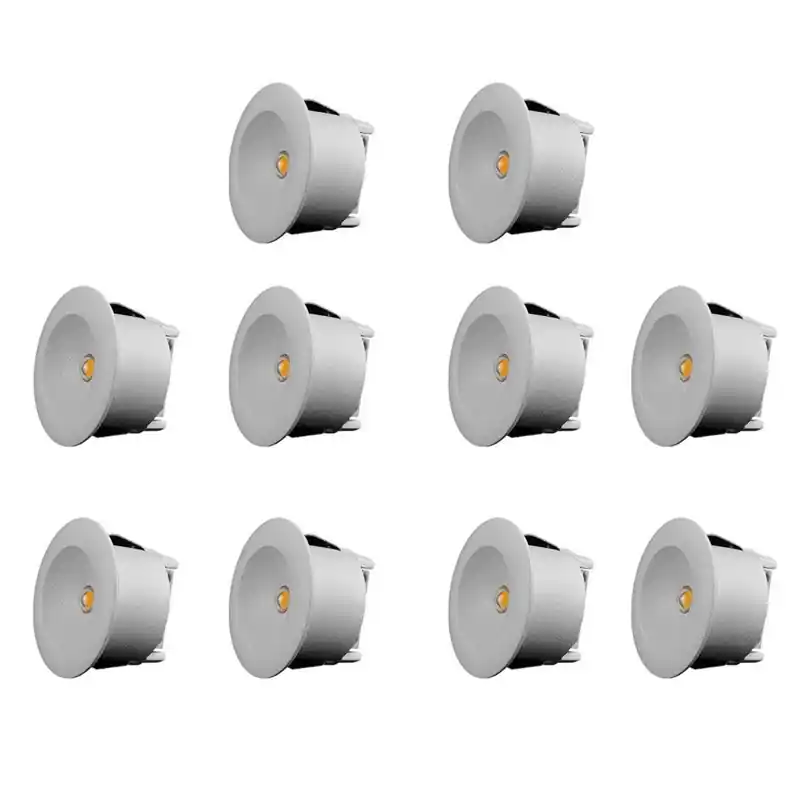 Downlight Designlight Q-33MW-10 Mini 1,2W IP21 2700 K Vit 10-pack Bästa pris