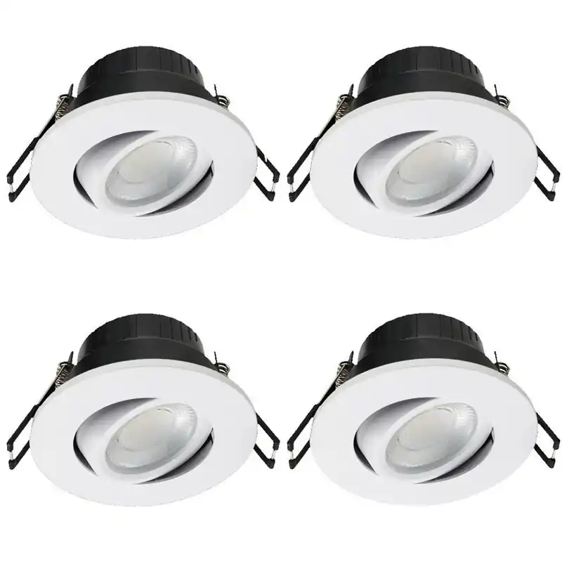 Erbjudande Downlight Designlight Cheapy D002-1722 4CCT 5W IP65 Vit 4-pack