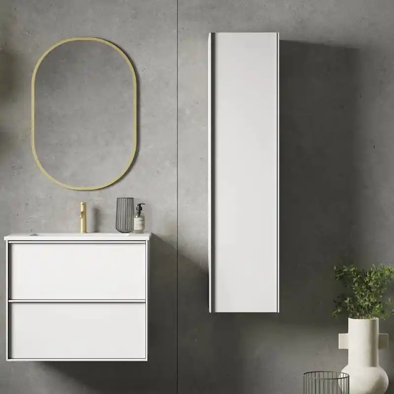 Erbjudande Högskåp Tenfors Nordlig 35x140 Vit Matt