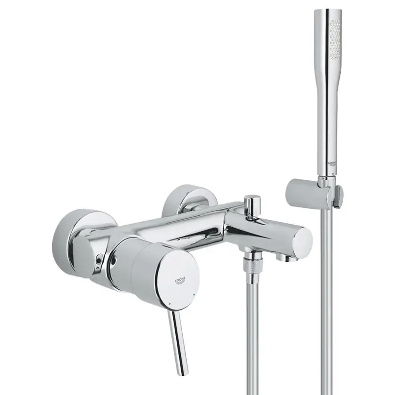 Säker betalning Dusch- och Badkarsblandare Grohe Concetto 32212 med Handdusch 150 cc Krom