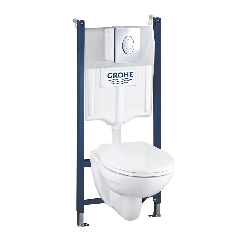 Vägghängd Toalettstol Grohe Solido SL Set 4in1 39190 Komplett Kundfavorit