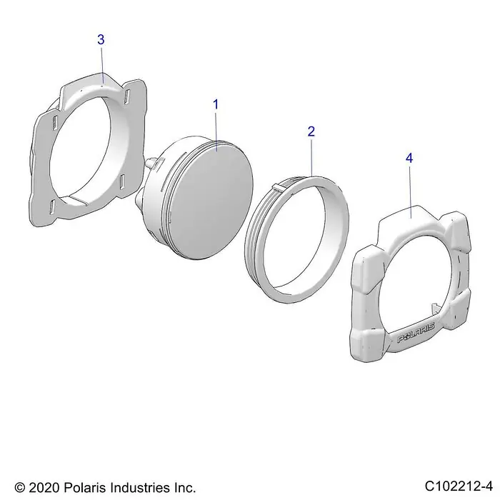ASM-CLSTR CPIA3 ATV FLSH2 BLUE (3280631) Expressleverans