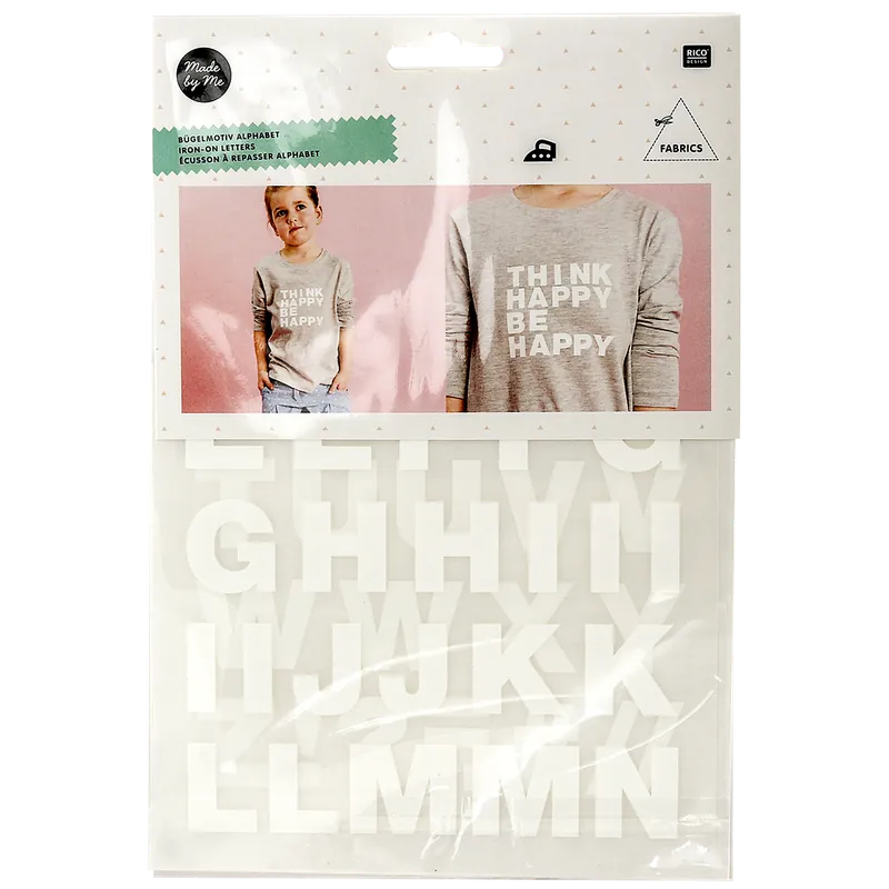 Iron-on-letters, svart glitter Begränsat erbjudande