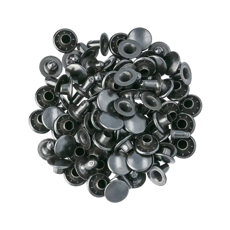 Snabb leverans Dubbelnit 10,5x10 mm 50 st, nickelfärgad