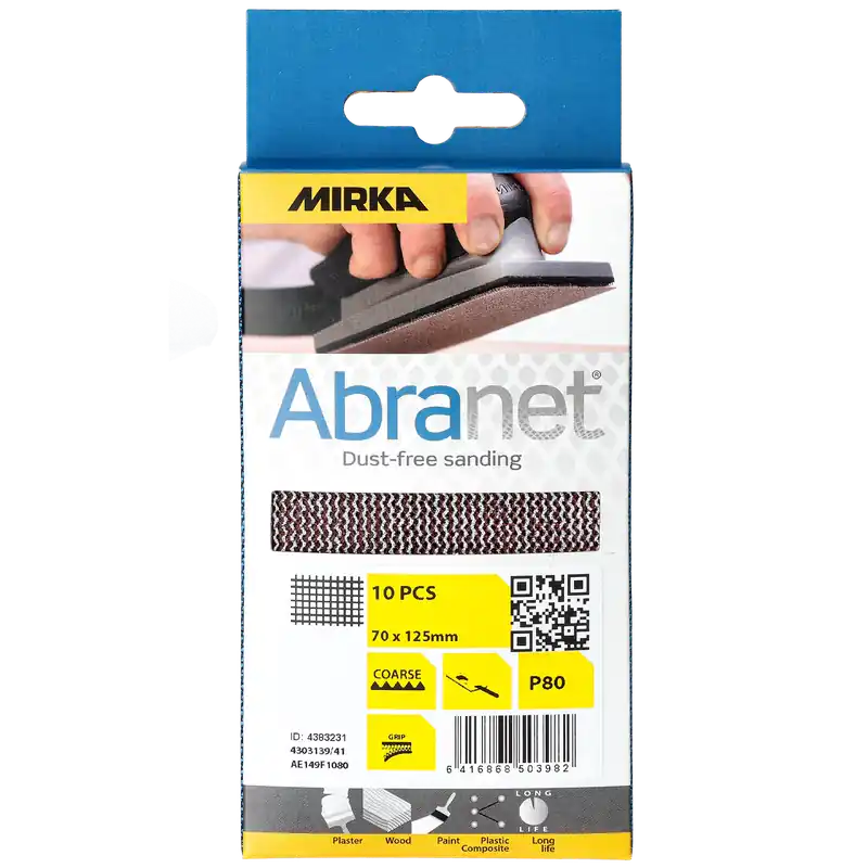 Abranet 10 st 125x70 mm, nr 180 Premium