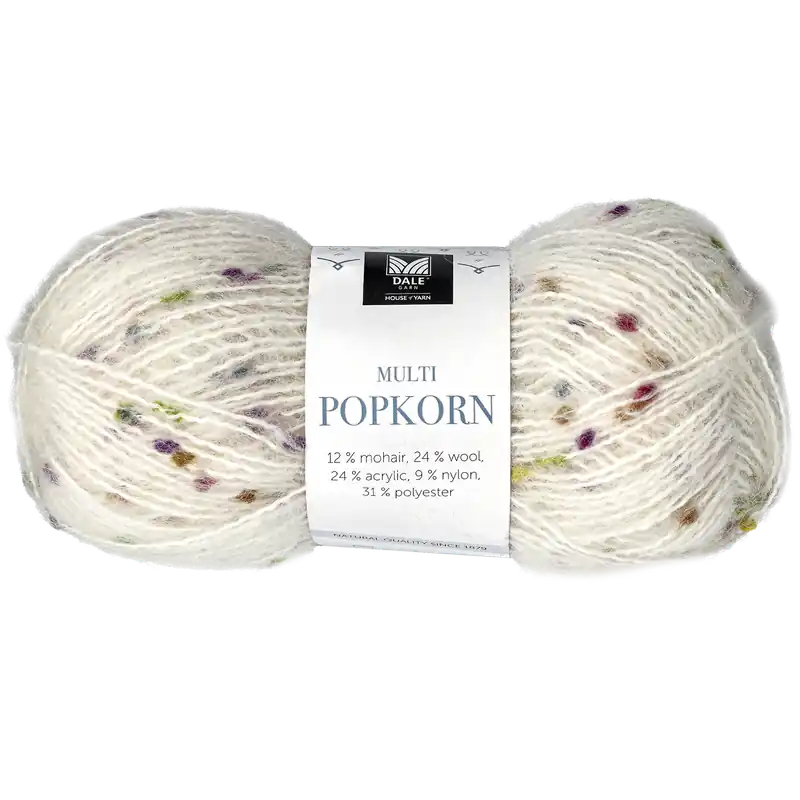 Popkorn blandgarn, saffransgul Kampanj