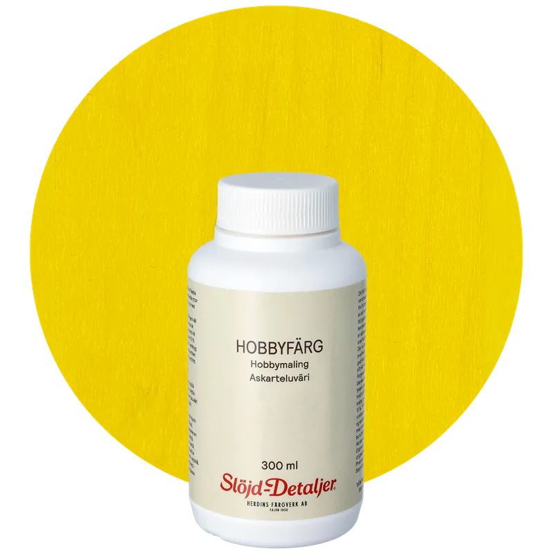 Hobbyfärg 300 ml, gul Nyhet