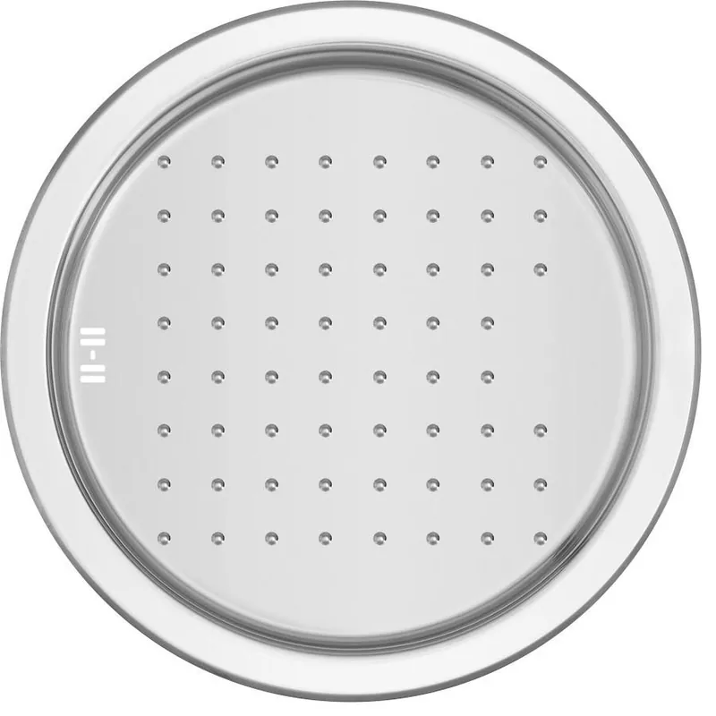 Banka P18380 Rostfritt stål Rund grund diskho med avrinningsskål 45 cm Över- och undermontering 1208970057 Premium