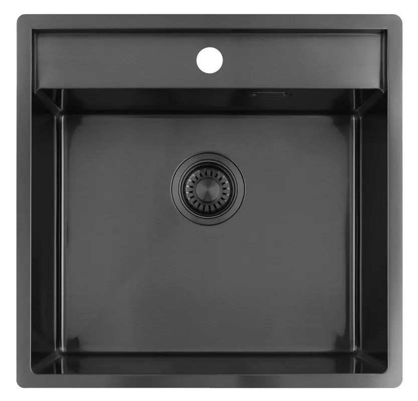Pure.Sink Luxion Gun metal diskho 51x50 cm Tapwing med kranhål PLX5150T-61 Billig