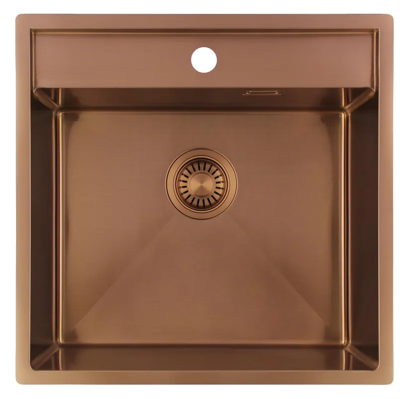 Pure.Sink Luxion Koppar diskho 51x50 cm Tapwing med kranhål PLX5150T-62 Kampanj