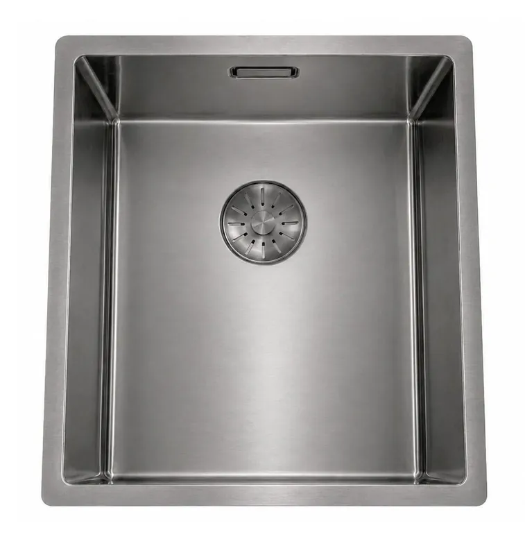 Populärt val Pure.Sink Comfort PVD-belagd diskho i gun metal, 34 x 40 cm, för undermontering, infälld montering och påbyggnad, PCM3440-61