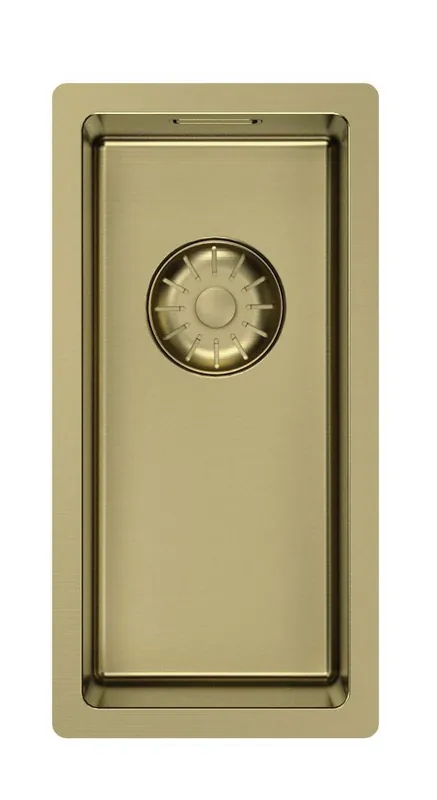 Köp nu Pure.Sink Comfort Liten PVD-gulddiskho, 18 x 40 cm, för undermontering, infälld montering och påbyggnad, PCM1840-60