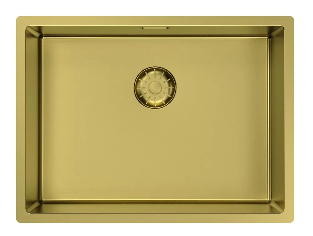 Pure.Sink Comfort PVD-gulddiskho 55x40 cm, för undermontering, infälld montering och påbyggnad PCM5540-60 Kundfavorit