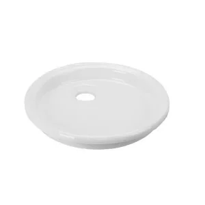 Outlet Ausmann Ceramic Glade - Grund Vit Rund Keramisk Handfat Ovanpå 1208970093