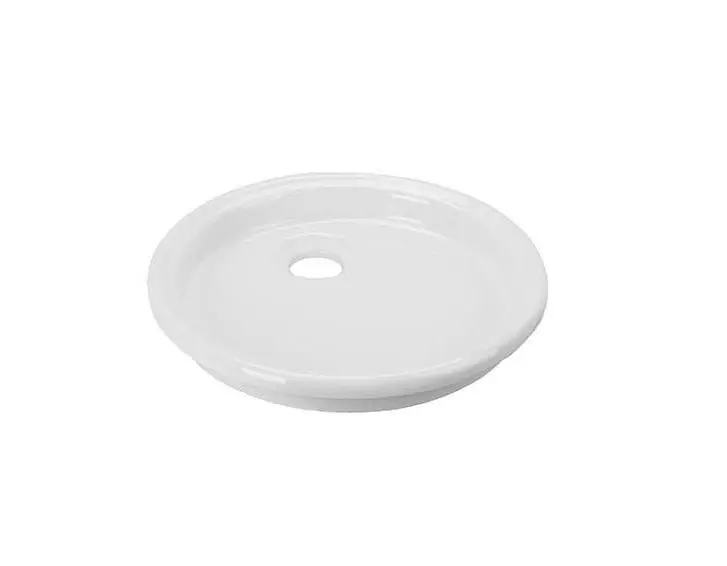 Outlet Ausmann Ceramic Glade - Grund Vit Rund Keramisk Handfat Ovanpå 1208970093