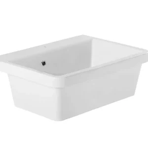 Ausmann Ceramic Frost Keramisk Vit Tvättställ - Ovanpåliggande 660 x 506 mm med kranhål 1208970517 Utförsäljning