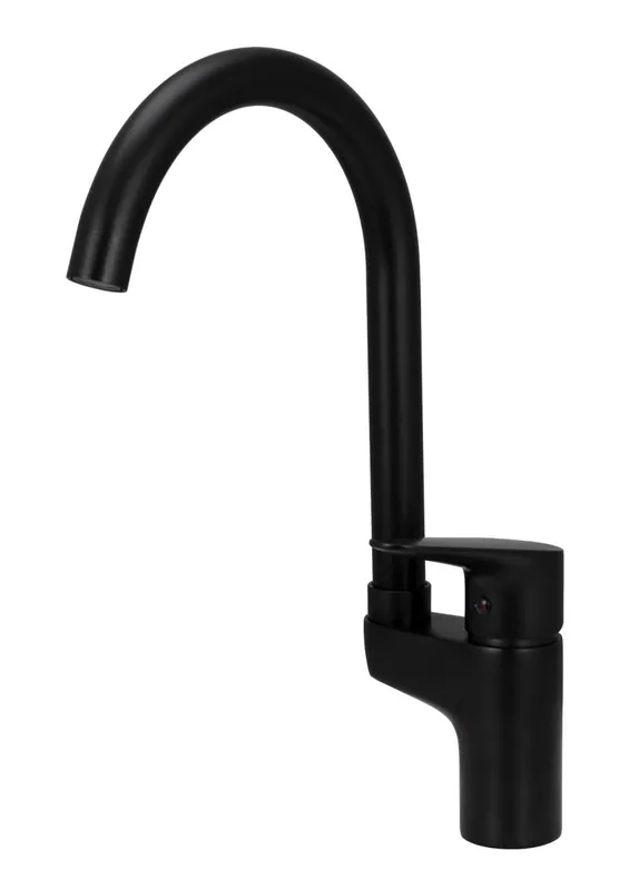 Begränsat antal Aquanello Casa Köksblandare Svart med överliggande handtag BL-1202-CS