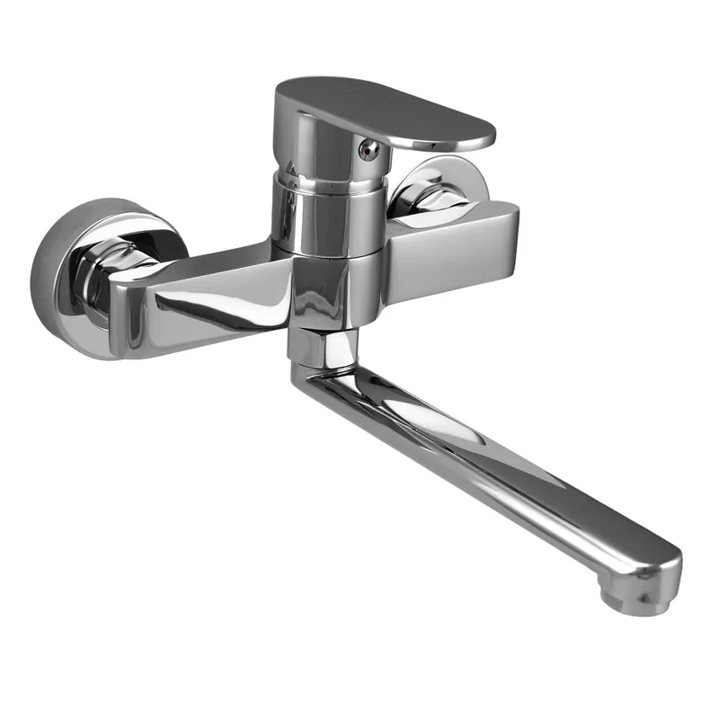 Aquanello Casa Enspaks kökskran i krom med utlopp 20 cm CR-1420-CS Trygg betalning