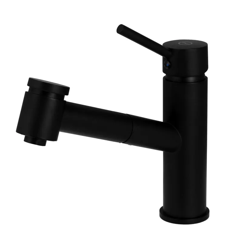 Kampanj Aquanello Voss Köksblandare Svart med utdragbart utlopp och sprayfunktion BL-7200-VS