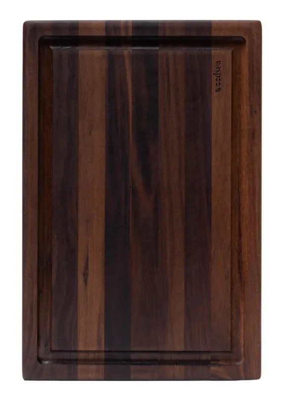 Woodsea Butcher Groove L - Valnöt Trä Skärbräda med saftspår 60x45 cm 1208971536 Bästa pris