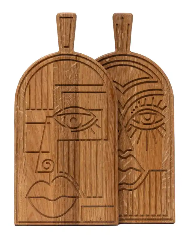 Woodsea Mask Oak - Ekmask skär- och serveringsbräda 38x19 cm 1208971562 Kampanj