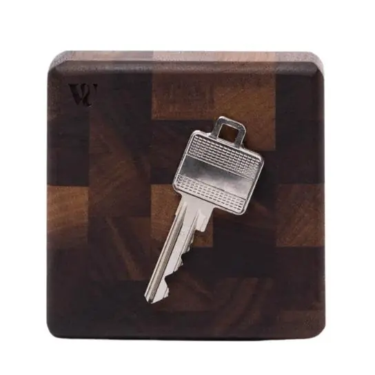 Woodsea End Grain Walnut - Nyckelhållare i valnötsträ 9x9 cm 1208971601 I lager