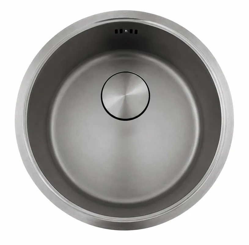 Pure.Sink Rondo Gun metal Rund diskho för infälld, undermonterad och påbyggd installation, 37 cm, PRN38-61 Sänkt pris