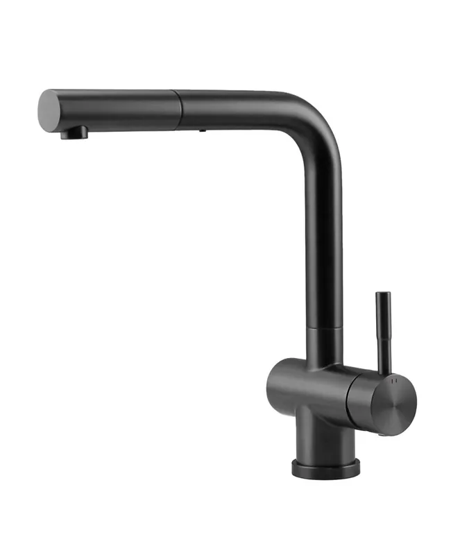Pure.Sink Elite Steel Pulse-S köksblandare i PVD-belagd gun metal med utdragbar pip PS8500-61 Snabb frakt