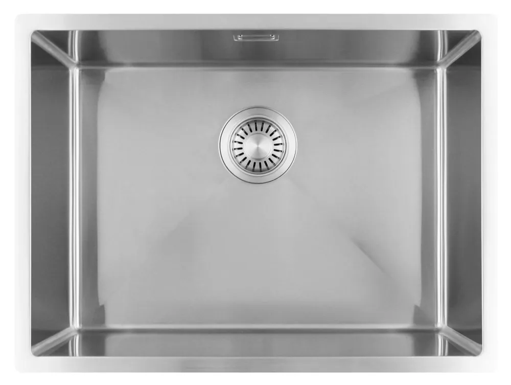 Pure.Sink Luxion Rostfritt stål diskho 55x40 cm undermonterad, infälld och påbyggd PLX5540-02 Populär