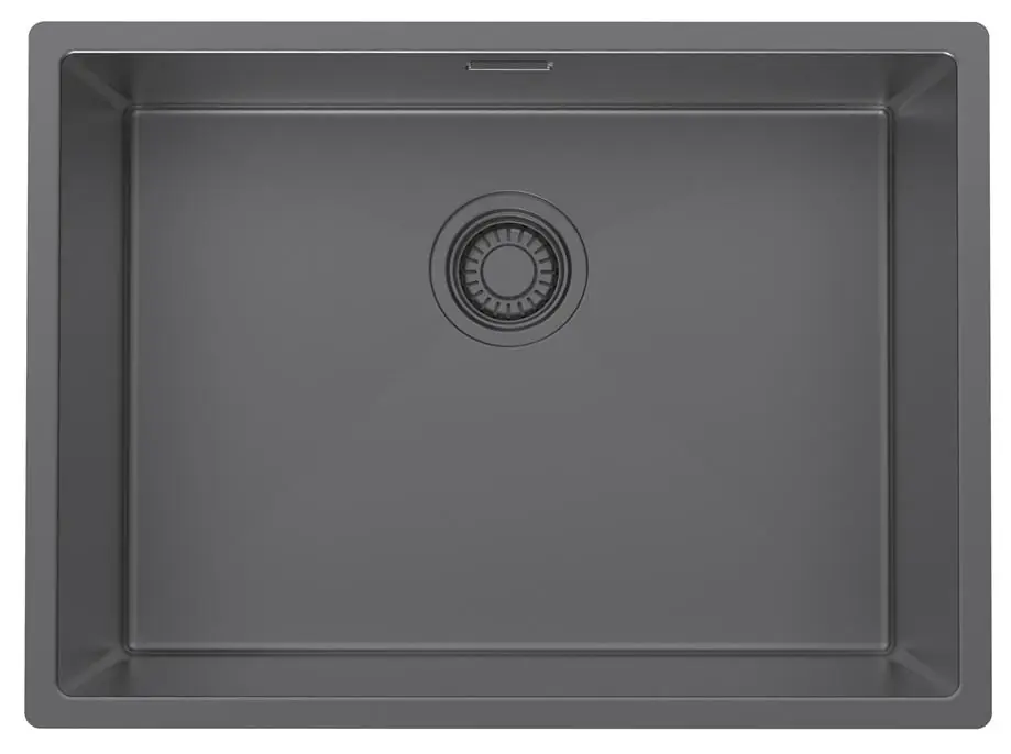 Pure.Sink Luxion Gun metal Diskho 55x40 cm, undermonterad, infälld och påbyggd PLX5540-61 Erbjudande