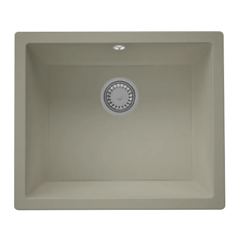 GraniteMy Universal granit taupe diskho 50x40 cm för ovanpåliggande, underbyggda och infällda installationer med rostfri plugg 1208967223 Kampanj