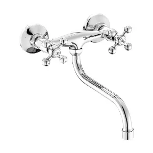 Begränsad tid AquaTrimo Vivaldi klassisk köksväggkran krom 21VV7068CM