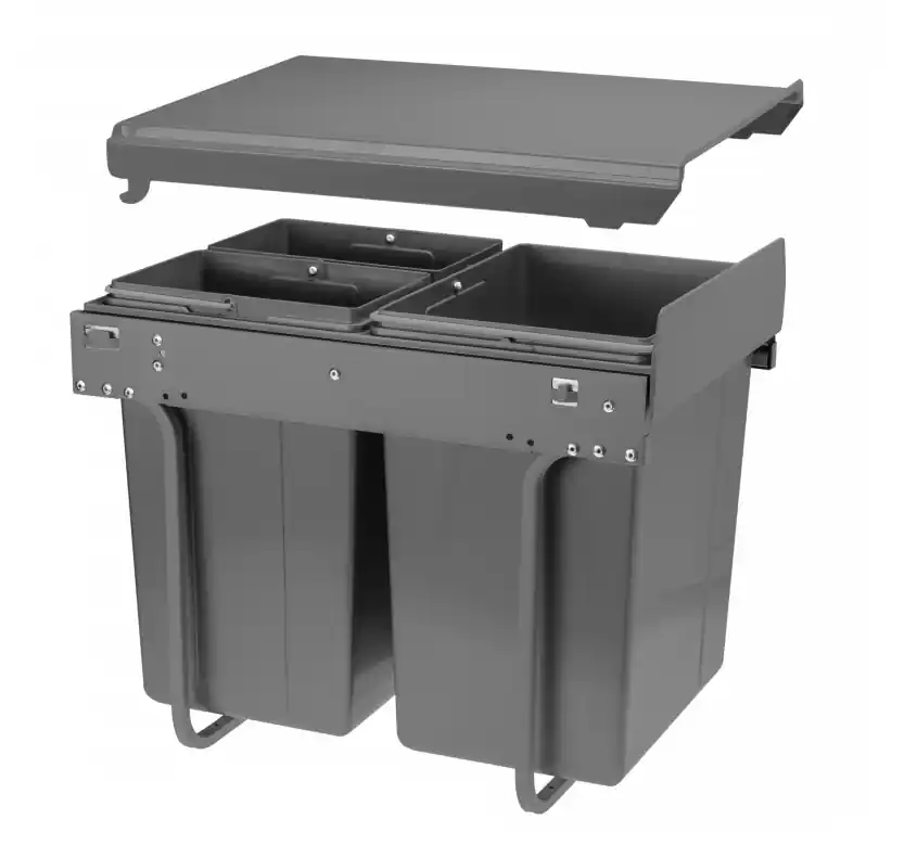 Garbi Sorter S-40-3 inbyggt avfallssystem med 3 avfallskärl 1 x 20 och 2 x 10 liter 1208957365 Sista chansen