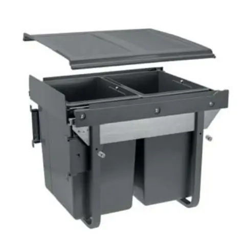Garbi Carrier C-45-2-H inbyggt avfallssystem med egna styrskenor och 2 avfallsbehållare 2 x 20 liter 1208957466 Endast idag