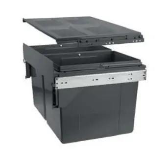 Garbi Carrier C-60-2 inbyggt avfallssystem med egna skenor och 2 sopkärl 2 x 27 liter 1208957468 Endast idag