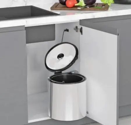 Garbi Round R-40-1 inbyggd sopkorg 11 liter kan placeras till vänster och höger 1208957471 Köp online