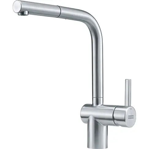 Trygg betalning Franke RVS borstad Kökskran Atlas Neo utdragbar pip i rostfritt stål 115.0521.438