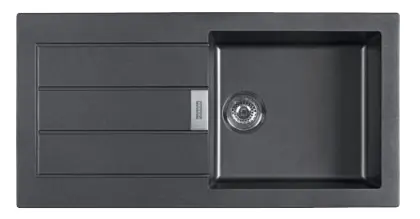 Franke Sirius 2 S2D 611 plast diskbänk med svart droppbyggnad 100x50 143.0634.480 Kampanjpris