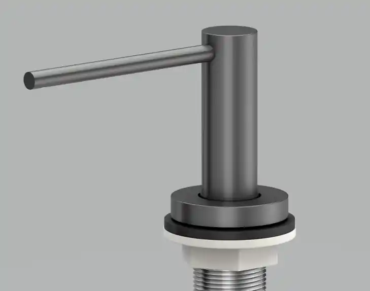 Quadri Swindon Lyx Inbyggd Tvålpump Gun Metal, påfyllningsbar från toppen 1208957212 Extra rabatt
