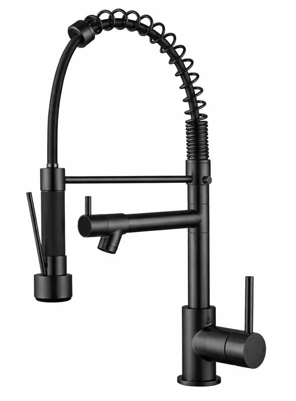 Aquanello Gastro Köksblandare med professionell strålfunktion, svart BL-4402-GT Extra rabatt