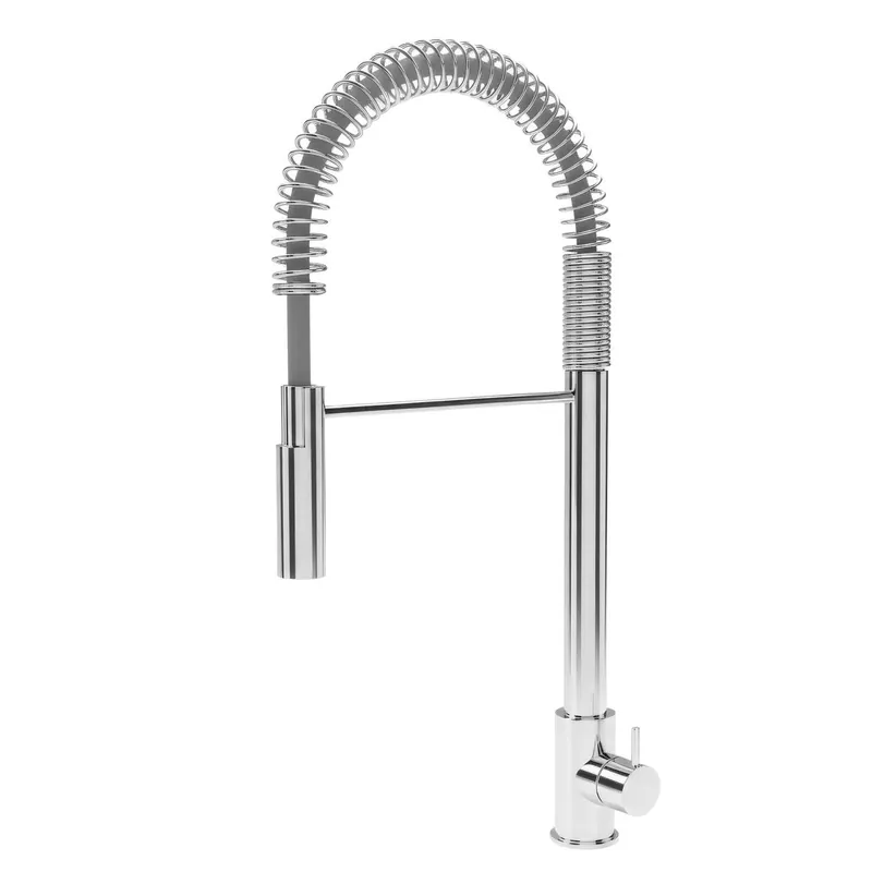 Sista chansen Waterevolution Flow halvprofessionell köksblandare i krom med pelare och fjäder T15701