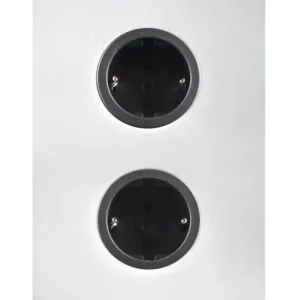Beställ idag Indux Corner Energikolonn med 2 uttag, jordad och 2 x USB-laddare Vit 1208972298
