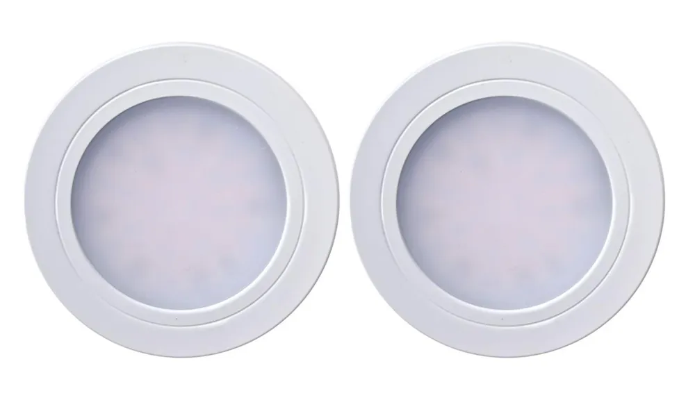Indux Luma Liten inbyggd köks-LED-spotlightsats 2 spotlights med LED-drivdon Vit 1208972375 Populärt val