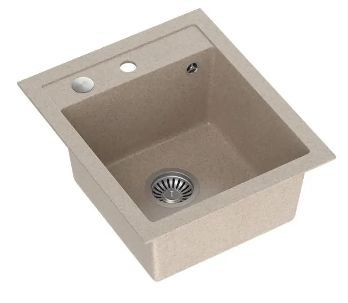 Quadri London granit sand beige diskho 43x50 cm med kranhål 1208956319 Populär