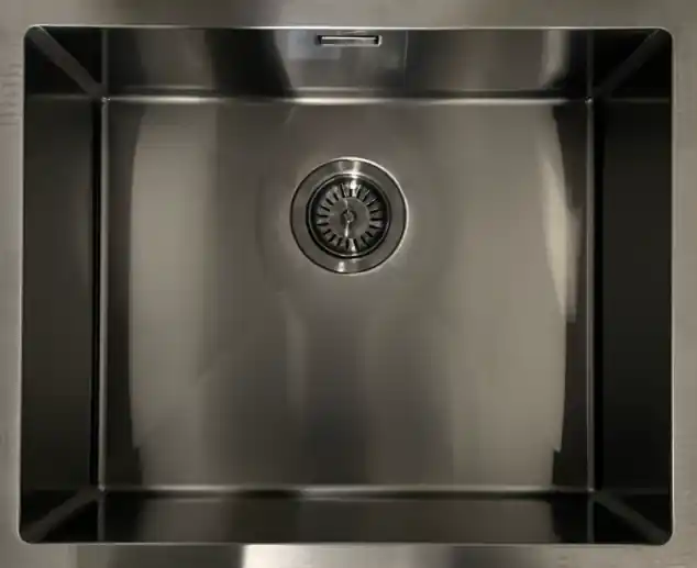 Ausmann Mosel rostfri diskho antracitfärg PVD Gun Metal 50x40 undermontering planmontering och ovanpåliggande montering 067113 Bästa pris