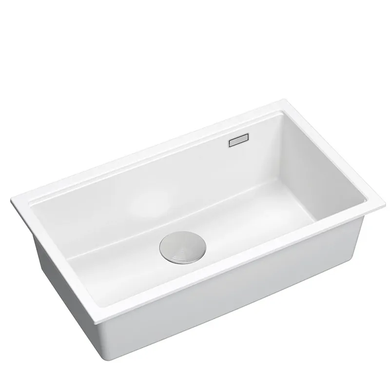 Quadri Newport II stor och djup diskho i granit, för både nedfälld och undermonterad installation, vit diskho 76x45cm 1208957854 prisnedsättning